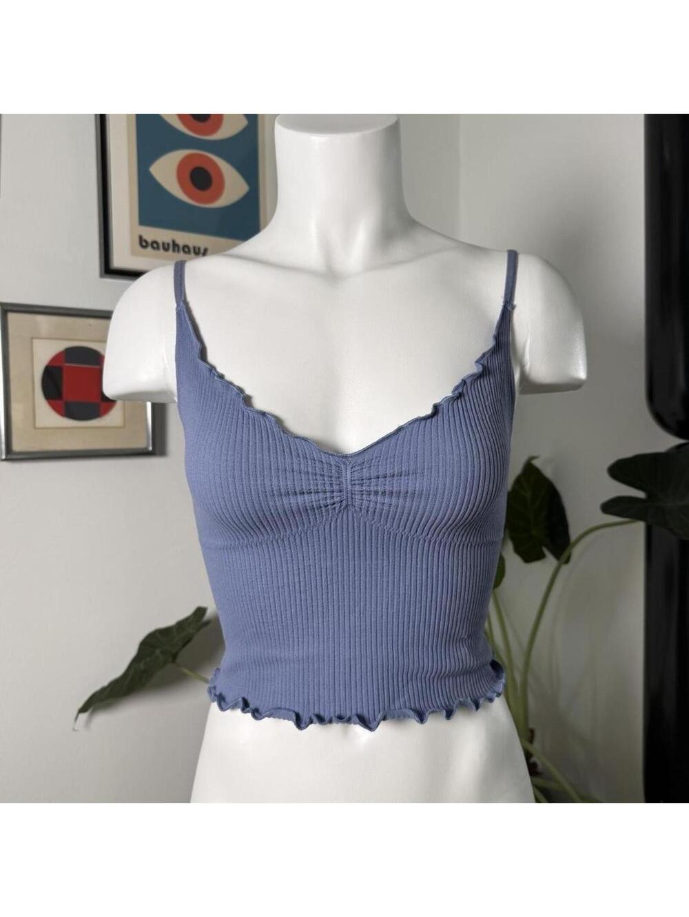 Out From Under Women's Blue Crop-top